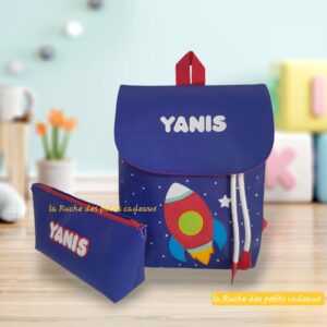 SAC A DOS  THEME ESPACE  ET TROUSSE ASSORTIE