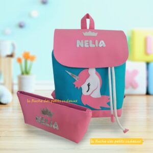 SAC A DOS LICORNE+TROUSSE ASSORTIE