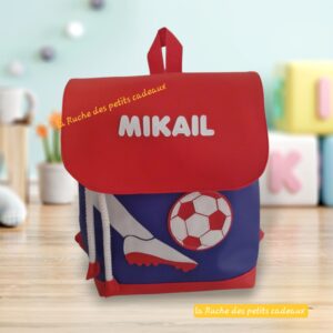 SAC A DOS AVEC LE MOTIF BALLON DE FOOT
