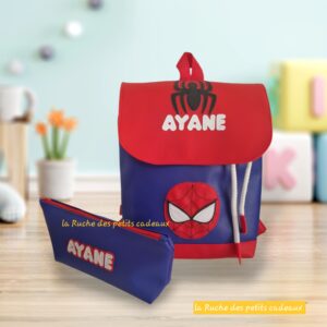 🎒 SAC A DOS  Spiderman+TROUSSE ASSORTIE